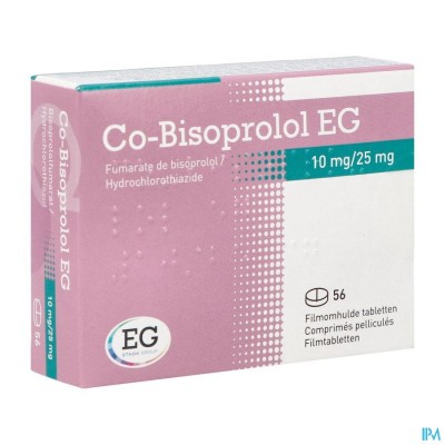 Co Bisoprolol EG 10Mg/25Mg Tabl 56