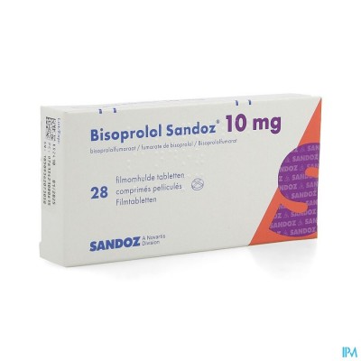 Bisoprolol Sandoz 10mg Tabl 28 X 10mg