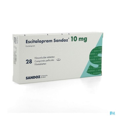 Escitalopram Sandoz 10mg Filmomh Tabl 28 X 10mg