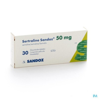 Sertraline Sandoz Comp 30 X 50mg