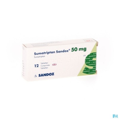 Sumatriptan Sandoz 50mg Comp 12