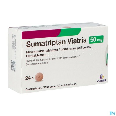 Sumatriptan Viatris 50mg Filmomh Tabl 24