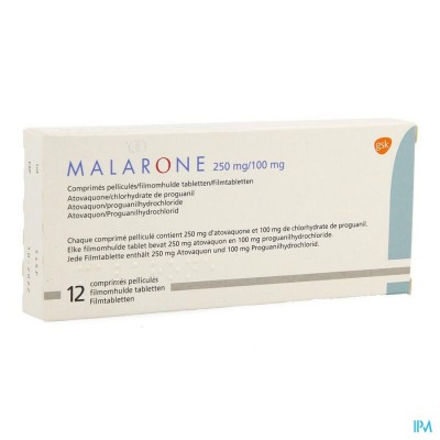 Malarone Tabl 12 X 250mg/100mg