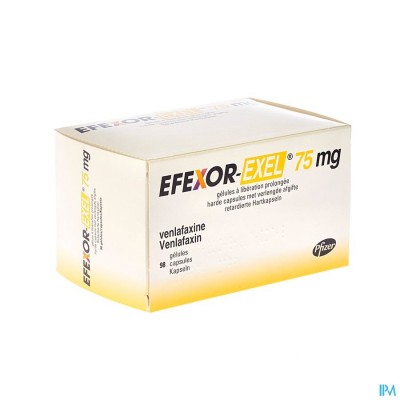 Efexor Exel 75mg Caps Verlengde Afgifte 98