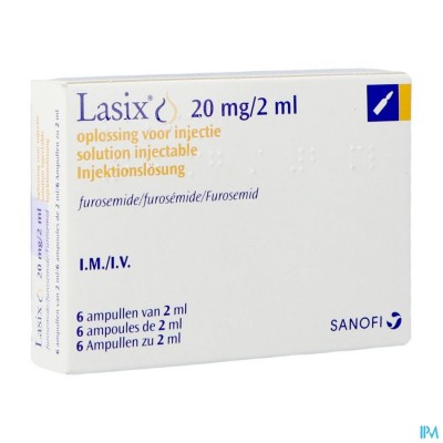 Lasix Amp Im/iv 20mg 6 X 2ml