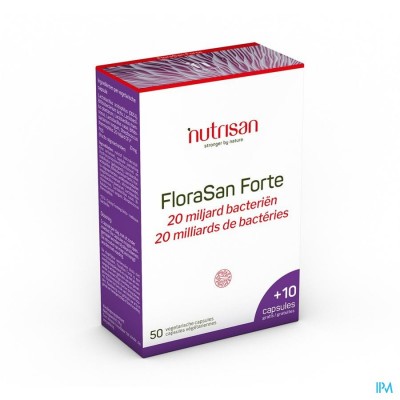 FLORASAN FORTE V-CAPS 50+10 NUTRISAN