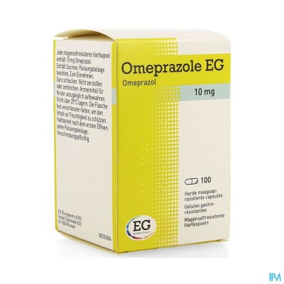 Omeprazole EG 10Mg Maagsapresist Caps Pot 100X10Mg