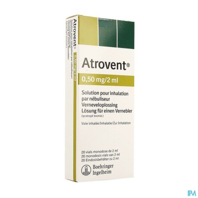 ATROVENT MONODOSE 0,50MG/2ML VIALS 20