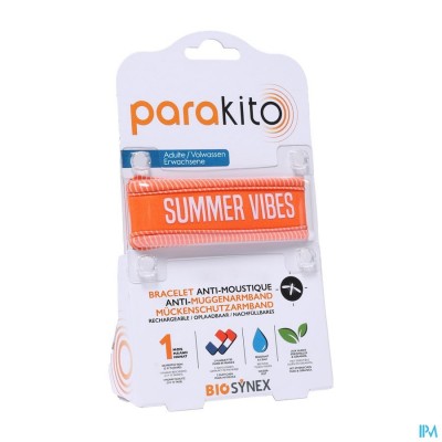 Para'kito Armband Volwassen Good Vibes Oranje 1