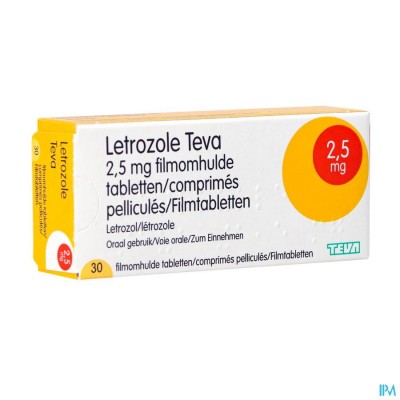 Letrozole Teva 2,5mg Filmomh Tabl 30 X 2,5mg