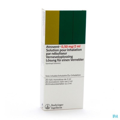 Atrovent Monodose 0,50mg/2ml Vials 20