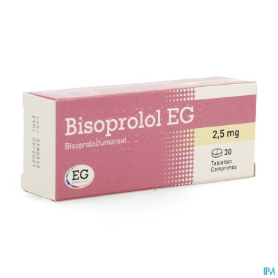 Bisoprolol EG Tabl 30X2,5Mg