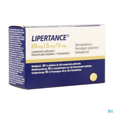 Lipertance 20mg/ 5mg/ 5mg Filmomh Tabl 90