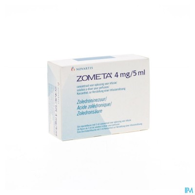 Zometa 4mg/5ml 1 Fl Inj 5ml Con Sol 0,8mg/ml