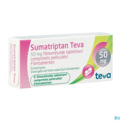 Sumatriptan Teva 50mg Filmomh Tabl 6 X 50mg