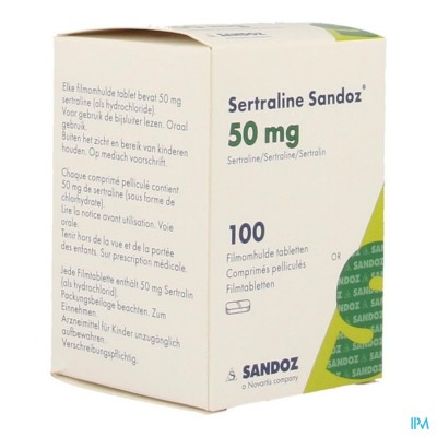 Sertraline Sandoz Comp 100 X 50mg
