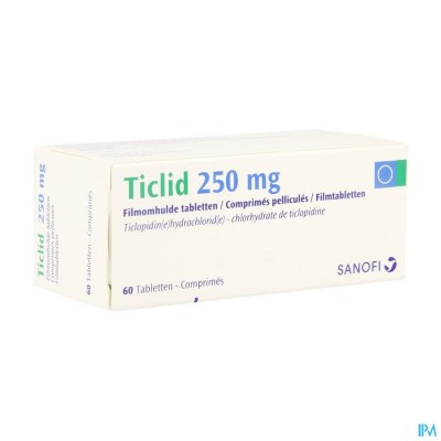 Ticlid Drag 60 X 250mg