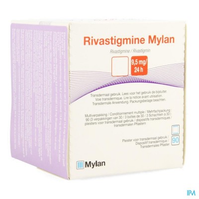 RIVASTIGMINE MYLAN 9,5MG/24 PLEISTER TRANSDER 90