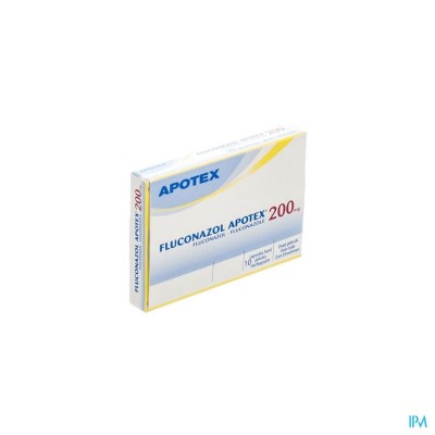 Fluconazol Apotex 200mg Caps 10