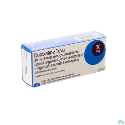 Duloxetine Teva 30mg Maagsapresist Caps 28 X 30mg