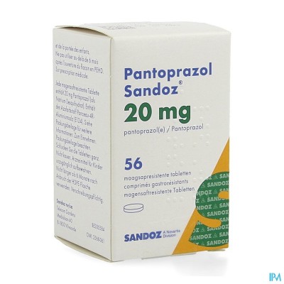 Pantoprazol 20mg Sandoz Maagsapresis. Tabl 56 Hdpe