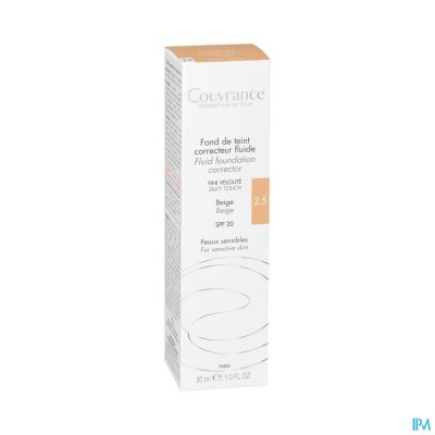 Avene Couvrance Fdt Correct. Fluide 2,5 Beige 30ml