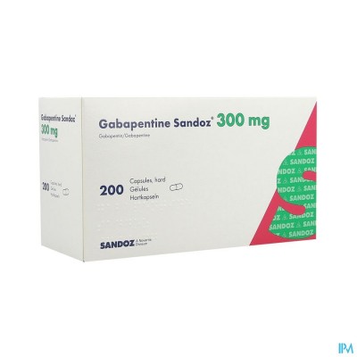 Gabapentine 300mg Sandoz Caps 200 X 300mg