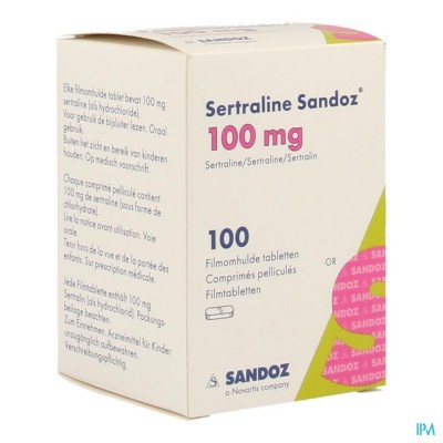 Sertraline Sandoz Comp 100 X 100mg