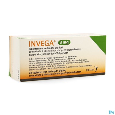 Invega Tabl Retard 28 X 3mg