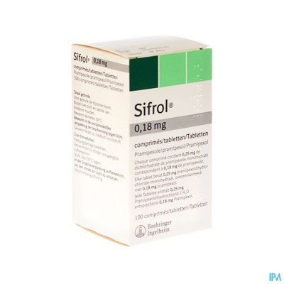 Sifrol Comp Sec 100 X 0,18mg