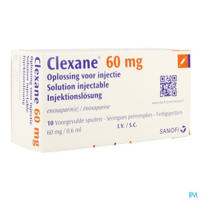 Clexane Spuit Inj 10 X 60mg/0,6ml
