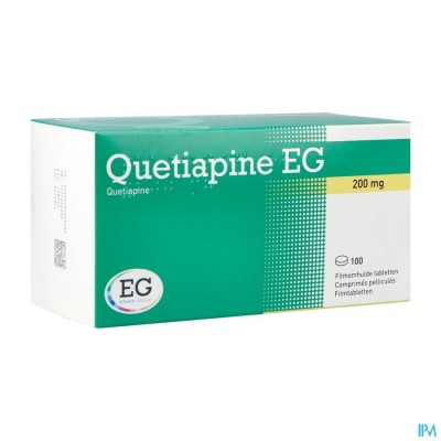 Quetiapine EG Comp Pell 100 X 200 Mg