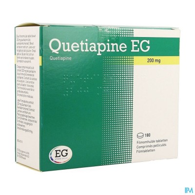 Quetiapine EG Filmomh Tabl 180X200Mg