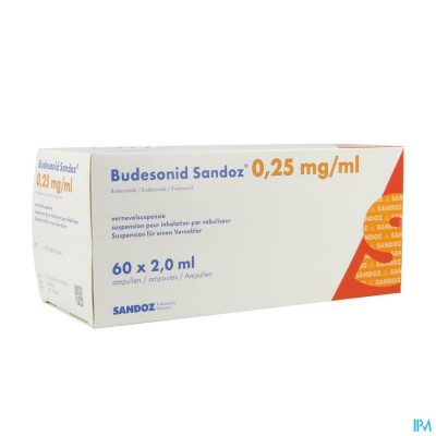 Budesonid Sandoz 0,25mg/ml Vernevelsusp Amp 60