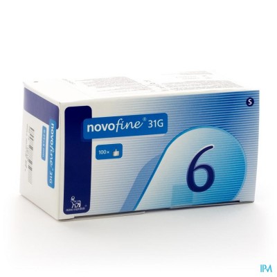 Novofine Ster Naald 6mm/31g 100 St
