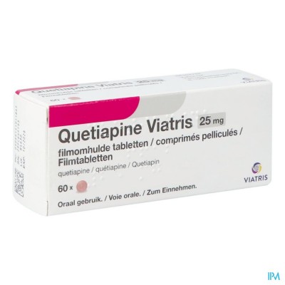 Quetiapine Viatris 25mg Filmomh Tabl 60