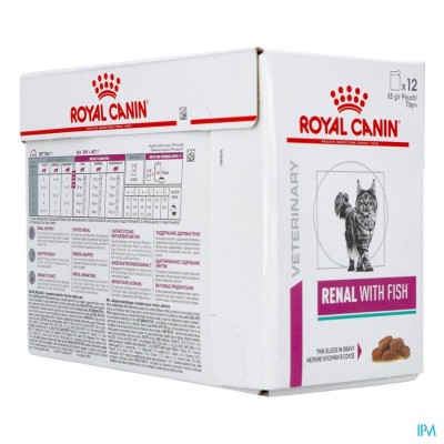 ROYAL CANIN CAT RENAL FISH POUCH WET 12X85G