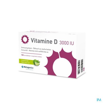 Vitamine D 3000iu Metagenics Comp 168 Promo -20%