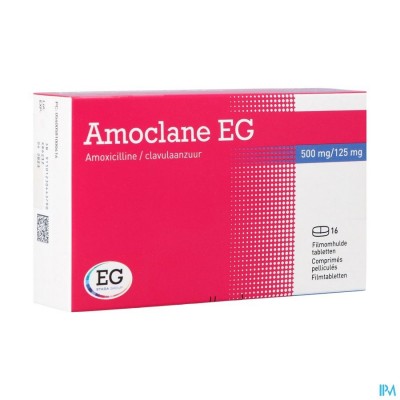 Amoclane EG 500Mg/125Mg Filmomh Tabl 16