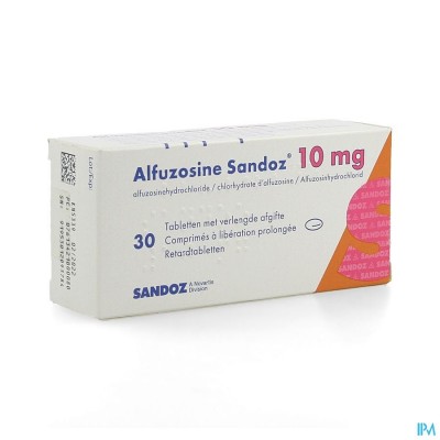 Alfuzosine Sandoz Comp 30 X 10mg