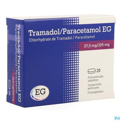 Tramadol Paracetamol EG 37,5Mg/325Mg Filmom Tabl20