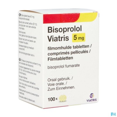 Bisoprolol Viatris 5mg Fl Filmomh Tabl100