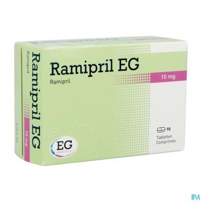 Ramipril EG 10Mg Tabl 98X10Mg