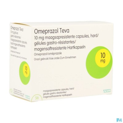 Omeprazol Teva 10mg Maagsapresist Caps 56 Pot