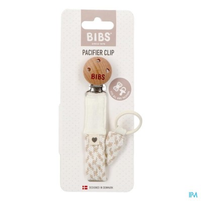 Bibs Fopspeenketting Braided Ivory&vanilla