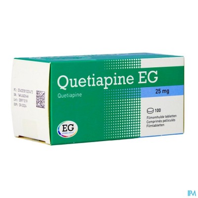 Quetiapine EG Filmomh Tabl 100X25Mg