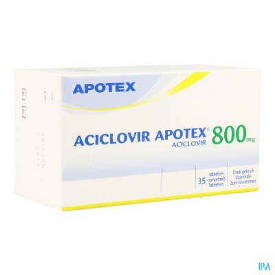 Aciclovir 800 Apotex Comp Sec 35 X 800mg