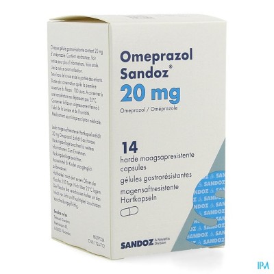 Omeprazol Sandoz Caps Enter 14 X 20mg