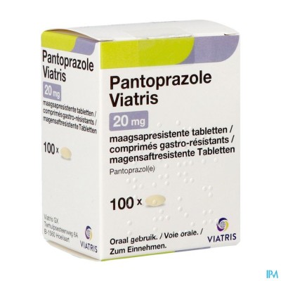 Pantoprazole Viatris 40mg Tabl Maagsapresist 100