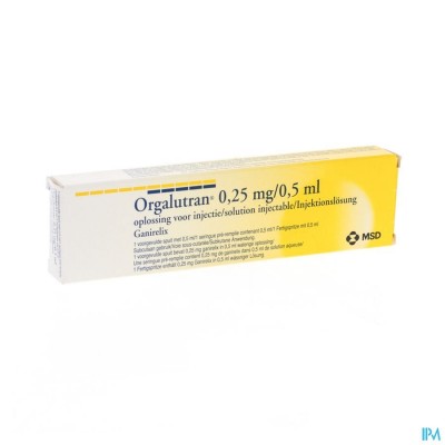 Orgalutran Sol Inj 0,5ml 1 Voorgev. Spuit